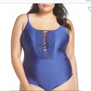 BECCA Siren Ladder One-Piece Swimsuit PLUS size 2X NWT